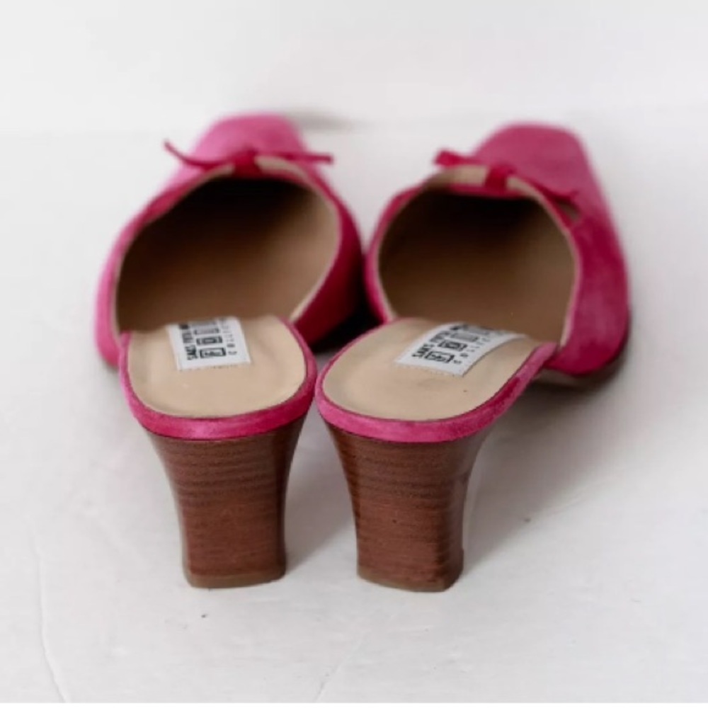 Saks Fifth Avenue Pink Mules - Picture 4 of 5